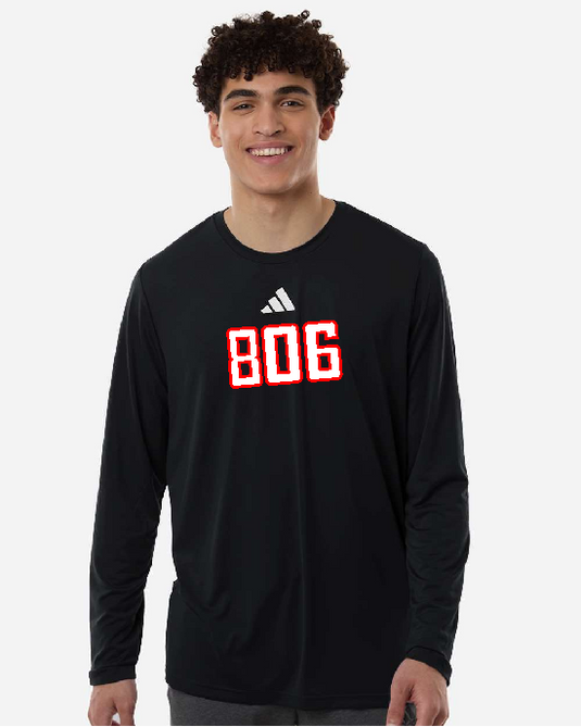 806 Adidas Pregame Long Sleeve Dry Fit T-Shirt