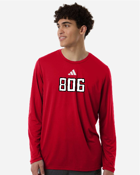 Load image into Gallery viewer, 806 Adidas Pregame Long Sleeve Dry Fit T-Shirt
