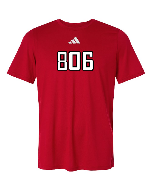 806 Adidas Pregame Short Sleeve Dry Fit T-Shirt