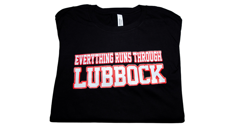 Load image into Gallery viewer, Everything Runs Through Lubbock Men&#39;s/Women&#39;s/Youth Tee Shirt
