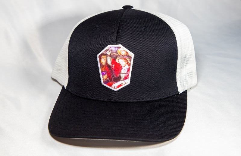 Load image into Gallery viewer, The Original Guns Up Jesus Trucker Mesh Cap
