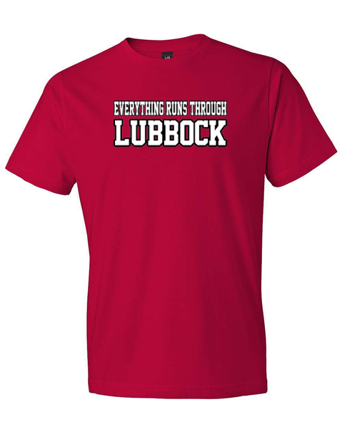 Load image into Gallery viewer, Everything Runs Through Lubbock Men&#39;s Tee Shirt
