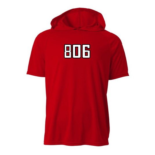 806 Dry Fit Short Sleeve Hooded Tee